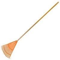 A.M. Leonard 18 Inch Wide Poly Rake – 54 Inch Handle