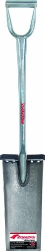AMES 049206245174 2451700 True Temper Razorback Industrial All Steel Spade, 15-Inch, Silver