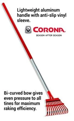 Corona RK Fixed Tine Rake -Gardening Series Store 41MTWsRU88L