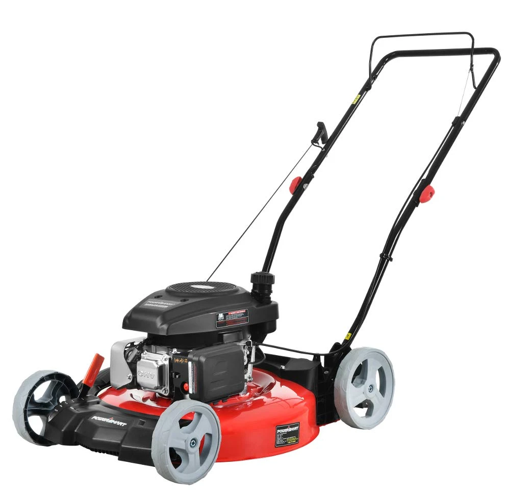 PowerSmart Lawn Mower, 21-inch & 170CC, Gas Powered Push Lawn Mower, 2-in-1 Gas Mower In Color Black, 5 Adjustable Heights (1.18”-3.0”), DB2321CR 3 PowerSmart Lawn Mower, 21-inch & 170CC, Gas Powered Push Lawn Mower, 2-in-1 Gas Mower In Color Black, 5 Adjustable Heights (1.18”-3.0”), DB2321CR