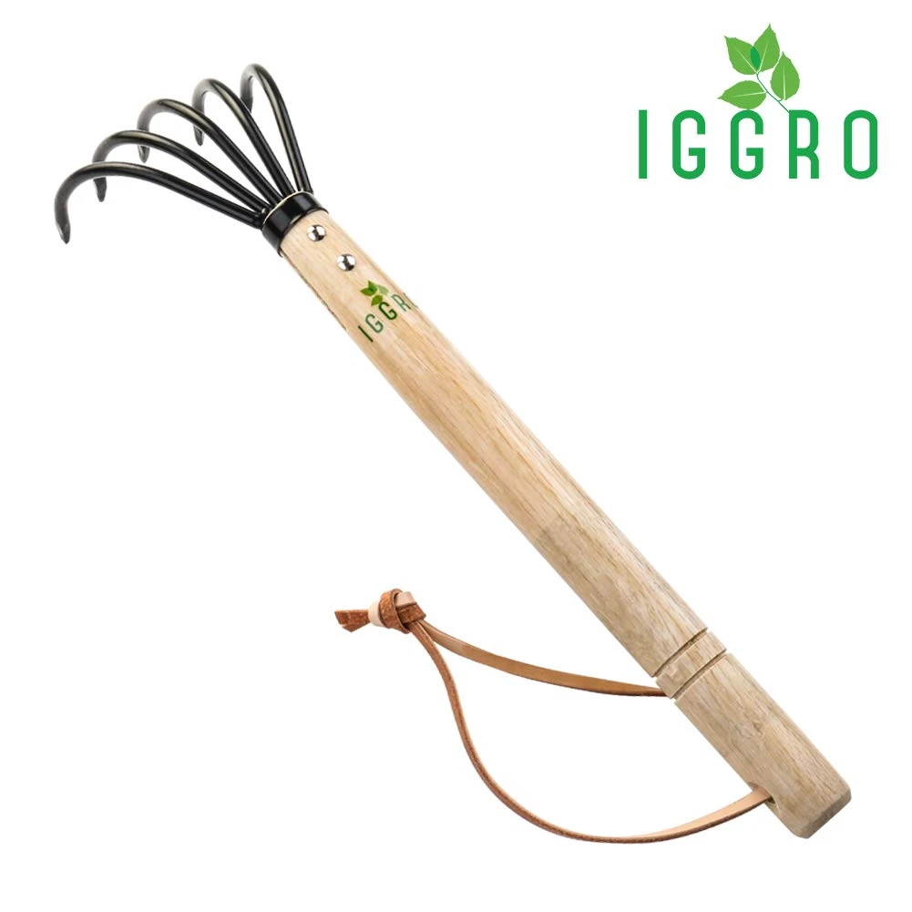 Garden Rake With Ergonomic Wooden Handle For Firm Grip, Military Grade Steel Gardeners Tine Cultivator Wood Japanese Ninja Claw Rake For Perfect Pulverized And Aerated Soil, Gardening Weeding 3 Garden Rake With Ergonomic Wooden Handle For Firm Grip, Military Grade Steel Gardeners Tine Cultivator Wood Japanese Ninja Claw Rake For Perfect Pulverized And Aerated Soil, Gardening Weeding