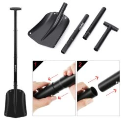 COFIT Retractable Snow Shovel, Aluminium Alloy Snow Sand Mud Removal Tool For Car Outdoor Camping And Garden, Detachable Four-Piece Construction -Gardening Series Store 61si7iQVUbL