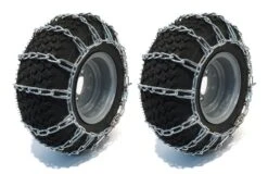 The ROP Shop New Pair 2 Link TIRE Chains 24×12-12 For John Deere Lawn Mower Tractor Rider