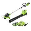 Greenworks 40V Cordless String Trimmer And Leaf Blower Combo Kit, 2.0Ah Battery And Charger Included -Gardening Series Store 71RGu67yZnL
