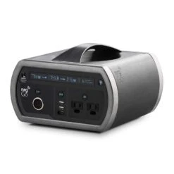 NrgGo Portable Power Station, 505Wh Outdoor Solar Generator Lithium Battery Pack (Solar Panel Separate) With 2x 110V/500W AC Outlet, Digital Display, 2x USB-2.0, USB-C, Car Port For Road Trip Camping, Outdoor Adventure, Disaster Preparedness