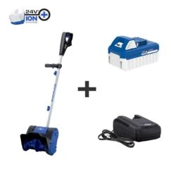 Snow Joe 24V-SS10 24-Volt 10-Inch 4-Ah Cordless Snow Shovel, Kit (w/4-Ah Battery + Quick Charger)