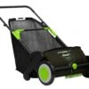 Earthwise LSW70021 21-Inch Leaf & Grass Push Lawn Sweeper, Width, Black