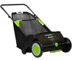 Earthwise LSW70021 21-Inch Leaf & Grass Push Lawn Sweeper, Width, Black