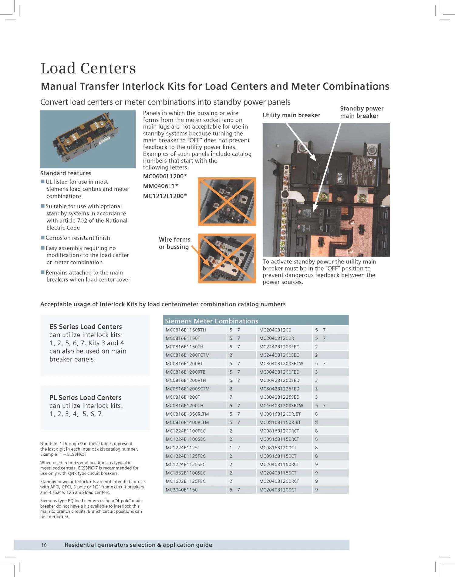 Siemens ECSBPK01 Generator Standby Power Mechanical Interlock 4 Siemens ECSBPK01 Generator Standby Power Mechanical Interlock - Image 2