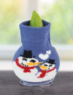 Menu Tis The Season Sweater Amaryllis Collection -Gardening Series Store Snowman 370 480 bulbs logo 2
